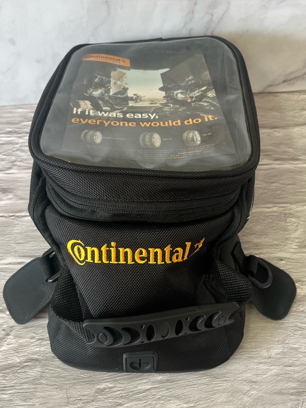 New Nelson Rigg Black Motorcycle Tank Bag With Clear Map Pocket